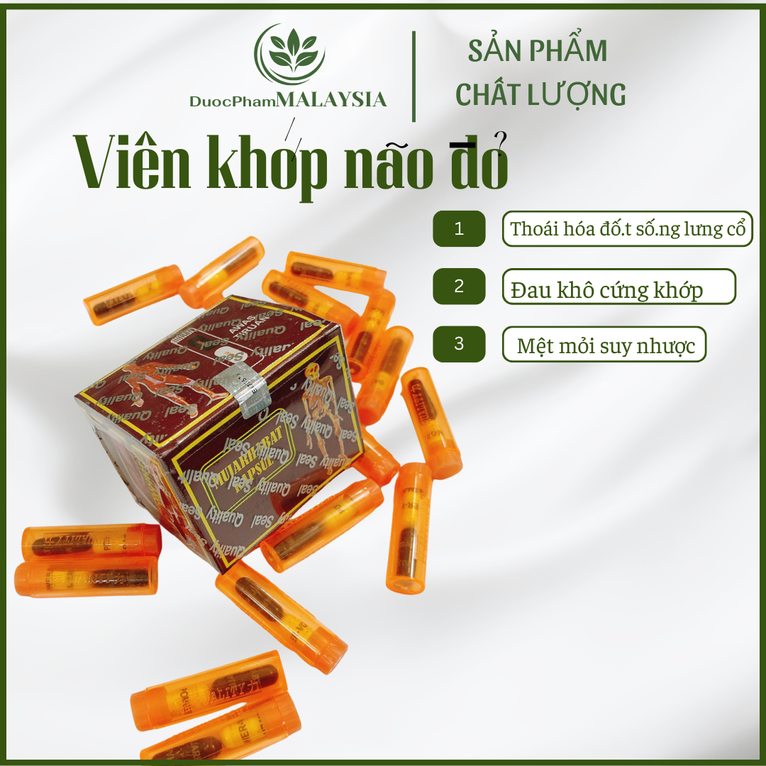 VIÊN KHỚP ĐỎ MALAYSIA ĐỎ PROFESSOR’S PILL KELUARAN BARU” - 20 ỐNG