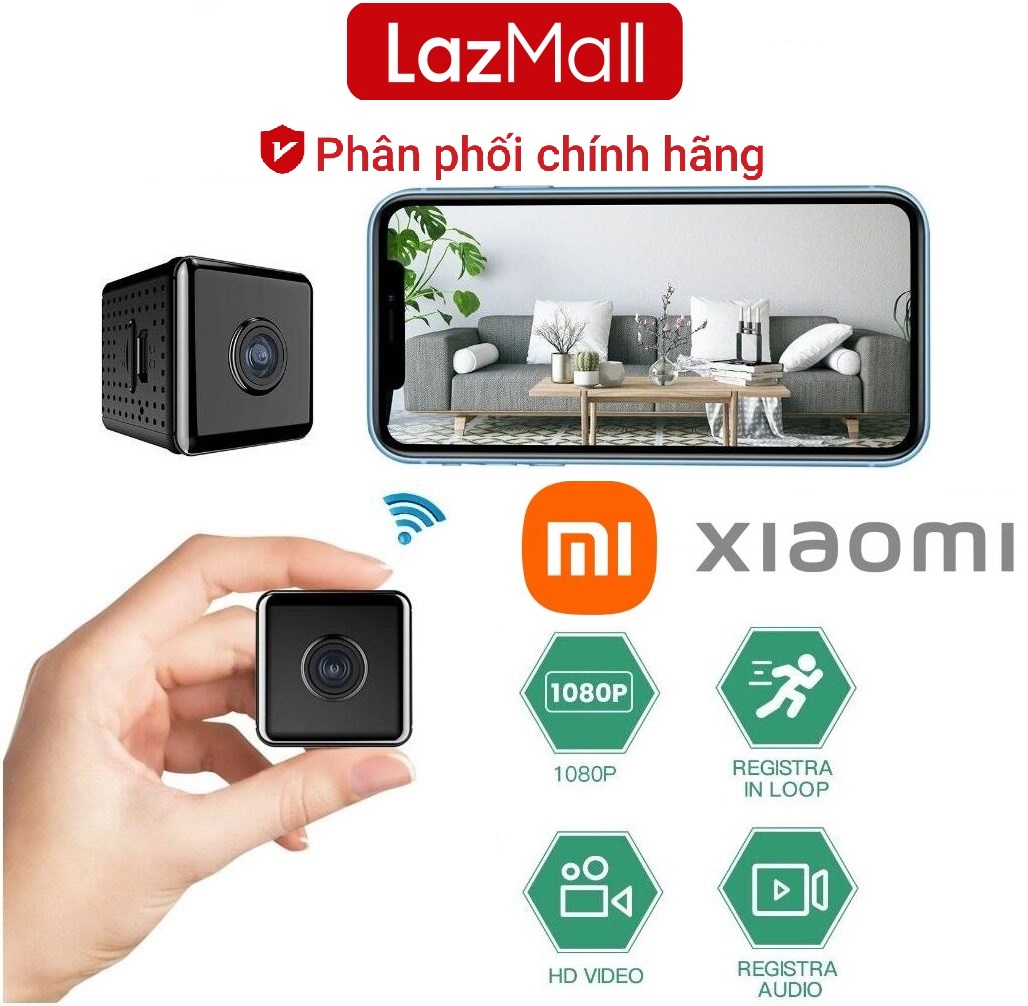  LazMall Vô Đối Flash Ẩn Camera Siêu Nhỏ Xiaomi Wifi - Camera Siêu Nhỏ Không Dây Mini Nhỏ Bé Wifi DG-01 Full HD 480P- APP VI365 Hồng Ngoại Ban Đêm Camera Phát Hiện Di Động Quan Sát Ban Đêm Giám Sát Điều Khiển Từ Xa An Ninh WiFi Không Dây 