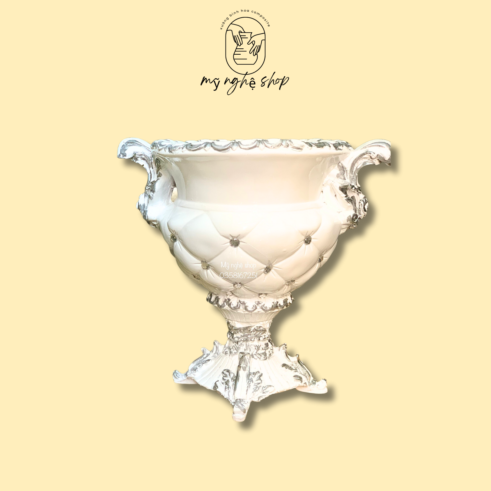 Bình hoa composite mã trám thấp bình cắm hoa, bình hoa decor, bình hoa chơi tết, bình hoa trang trí Mỹ nghệ shop bình hoa cao cấp