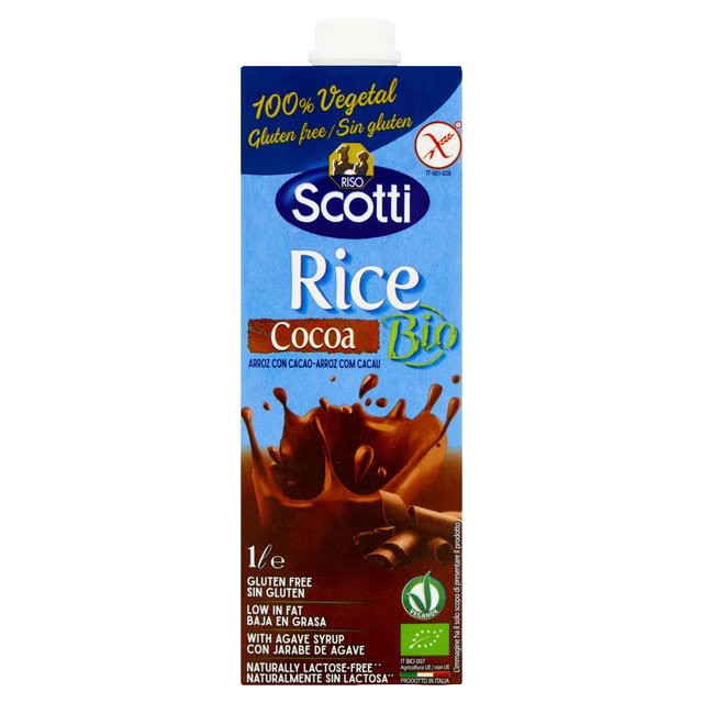 Sữa gạo cocoa hữu cơ riso scotti - organic rice cocoa drink - 1l