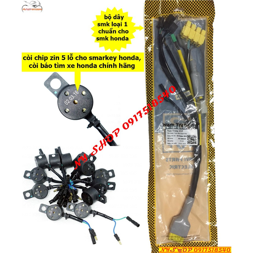 Bộ dây smarkey loại 1 và còi 5 lỗ zin honda tìm xem - kèn kêu pip smarkey
