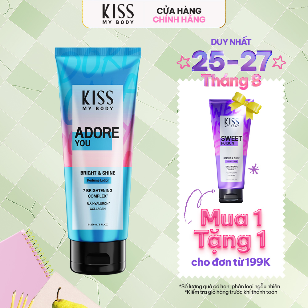 Sữa Dưỡng Trắng Da Toàn Thân Hương Nước Hoa Adore You 226g