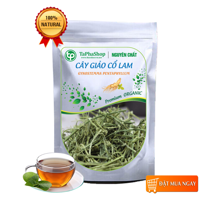 Giảo cổ lam khô 5 lá trà giảo cổ lam khô 5 lá 100g - tấn phát