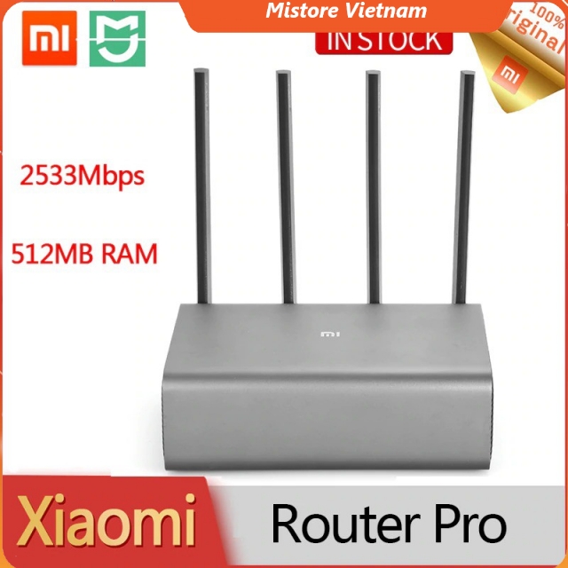 Bộ phát router wifi xiaomi pro 4 râu ac2600