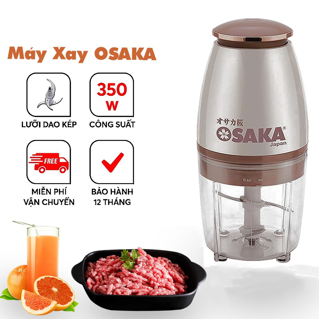 Máy xay đa năng , Máy xay sinh tố xay thịt cá xay đá chính hãng Osaka mẫu mới bảo hành 12 tháng