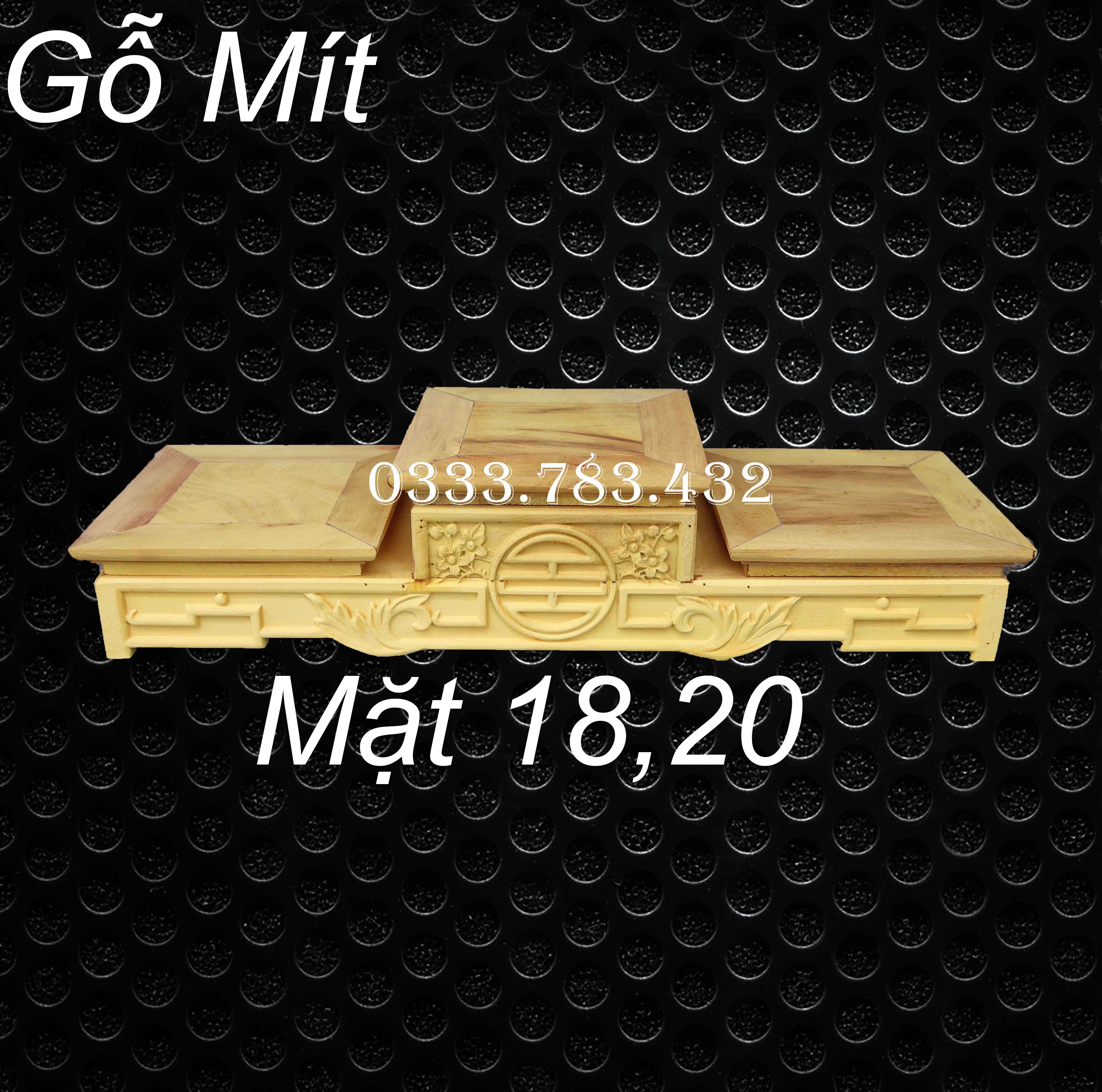 ĐẾ TAM SƠN KÊ BÁT HƯƠNG GỖ MÍT MẶT 18 VÀ 20