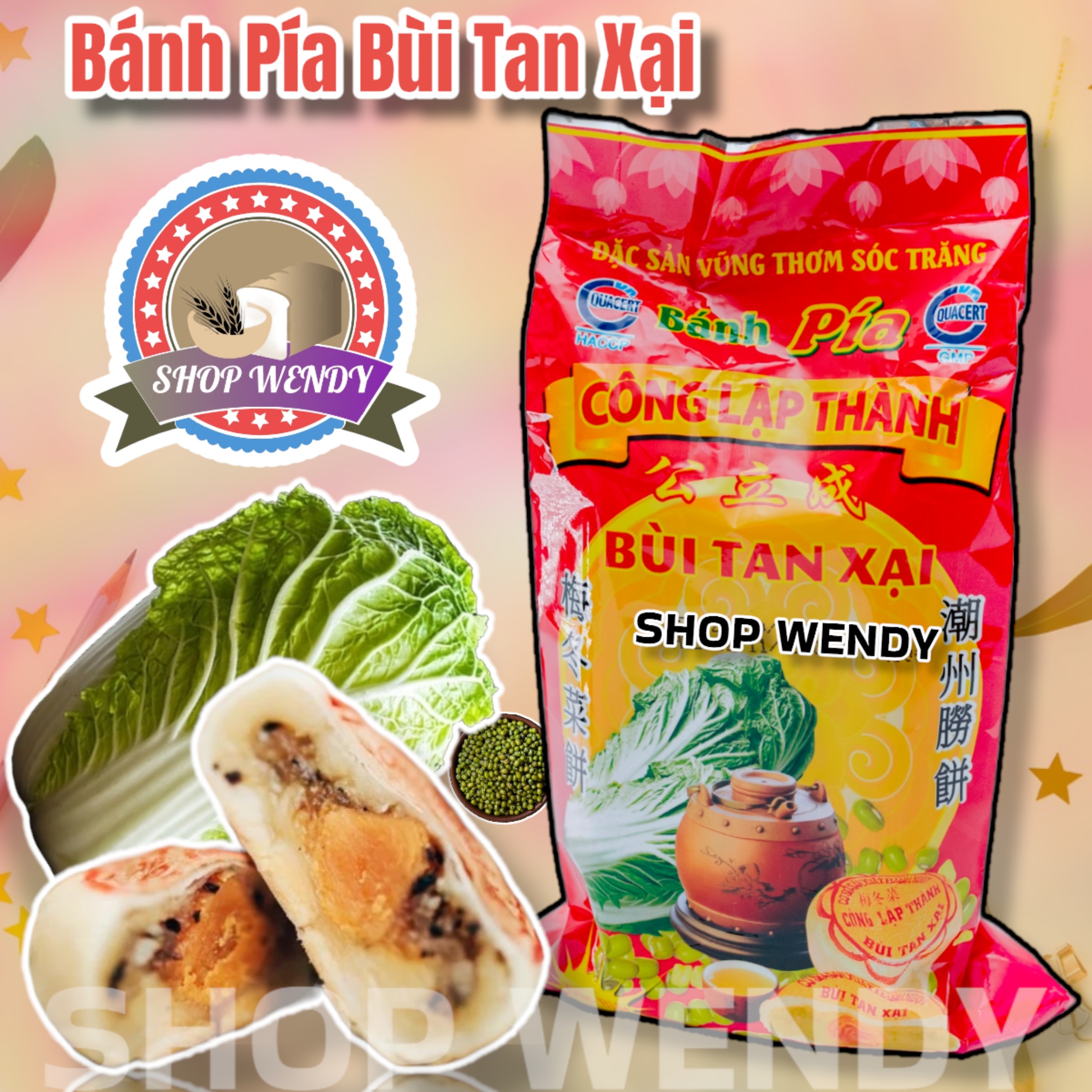 Bánh pía bùi tan xại- bánh pía bùi can xại - bánh pía thất truyền