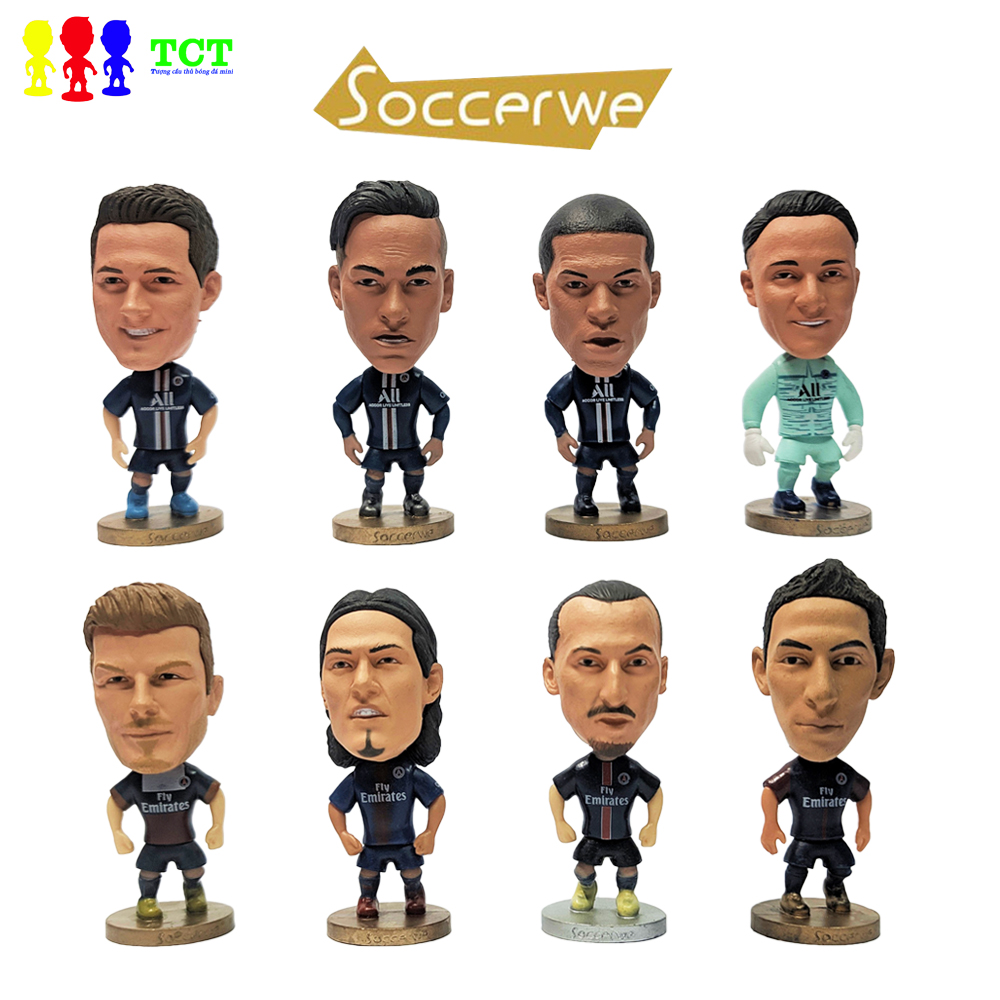 Tượng cầu thủ Clb PSG  Neymar Messi Mbappe