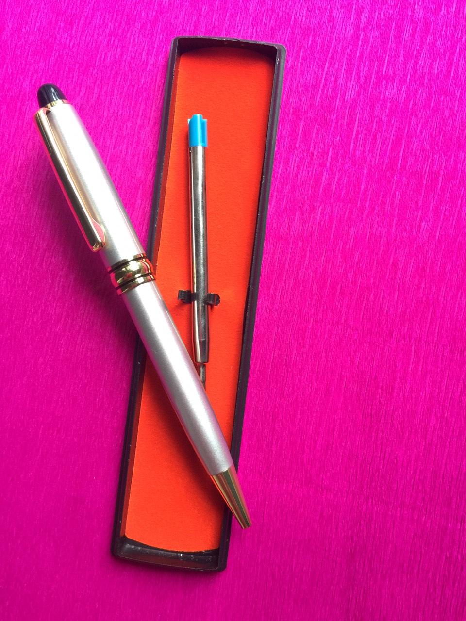 Bút bi cao cấp mực màu xanh - viết kiểu xoay 91