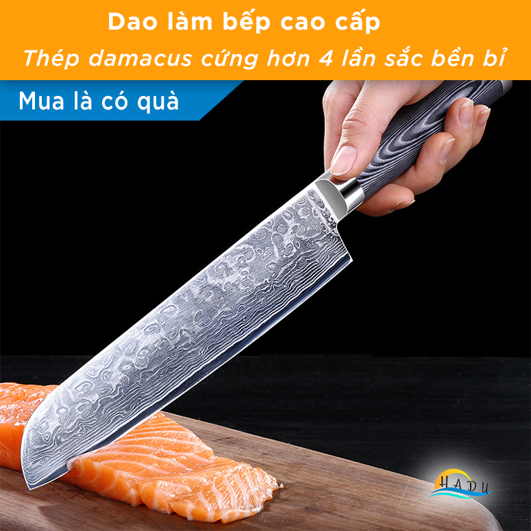 Dao làm bếp nhà bếp cao cấp kiểu nhật bản đẹp damacus đạt chất lượng đức ssgp