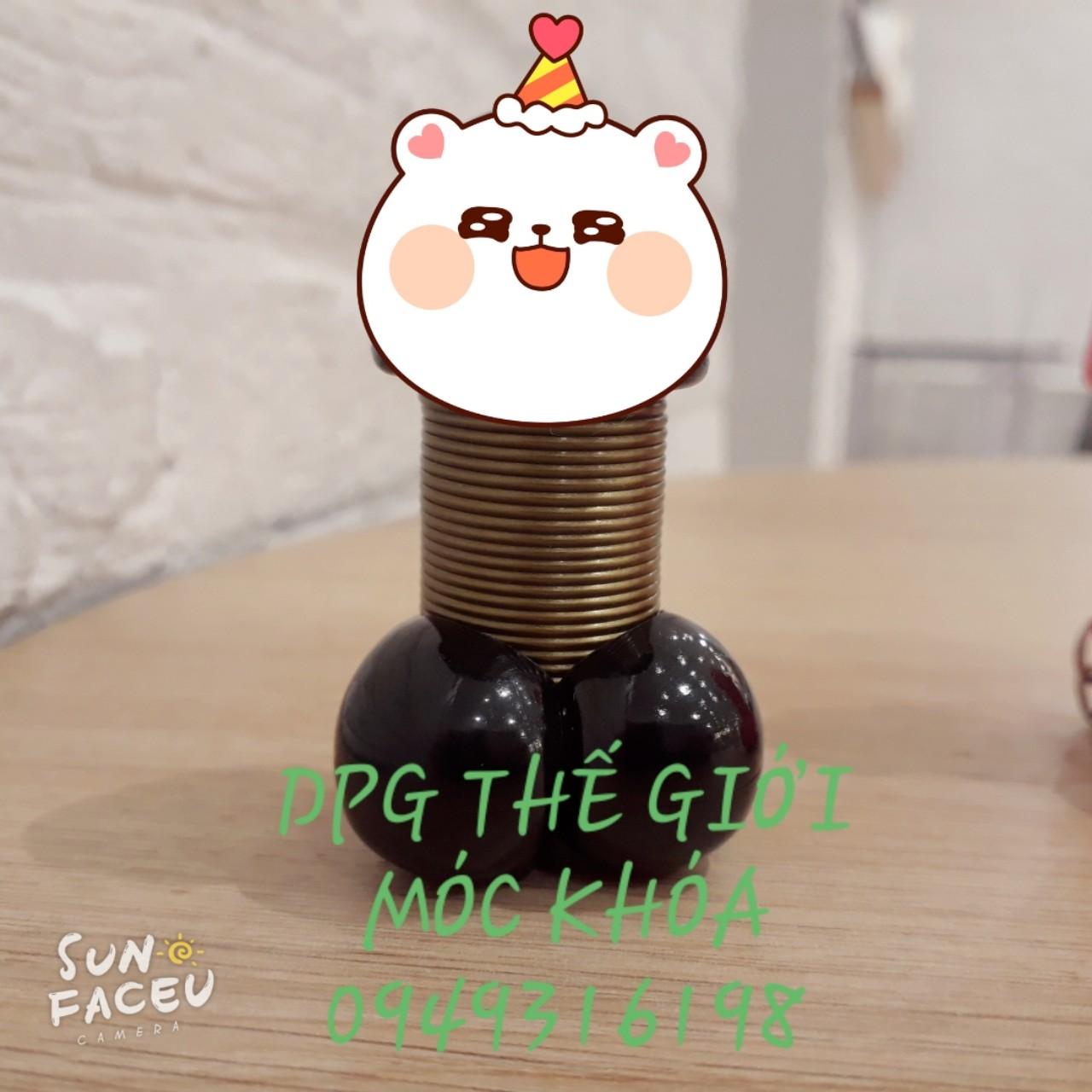 Móc khóa CIU.CIU Lò Xo MÀU ĐEN