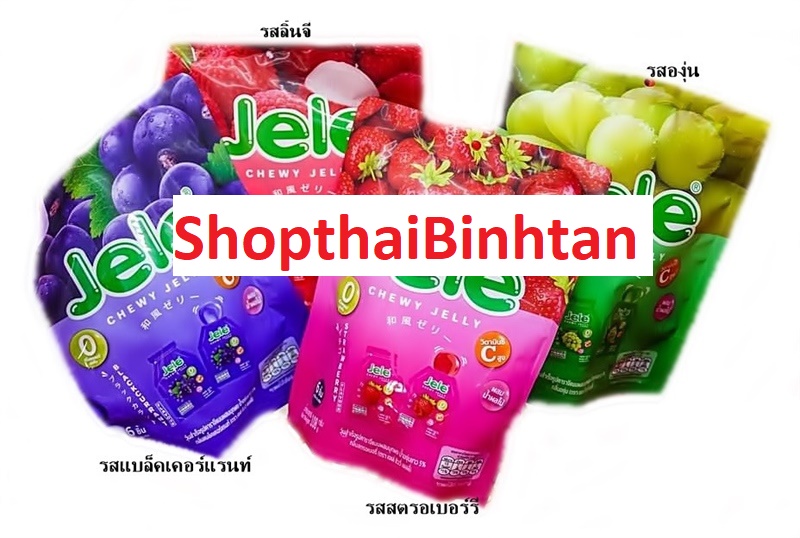 Thạch trái cây jele chewy jelly 108g đủ vị