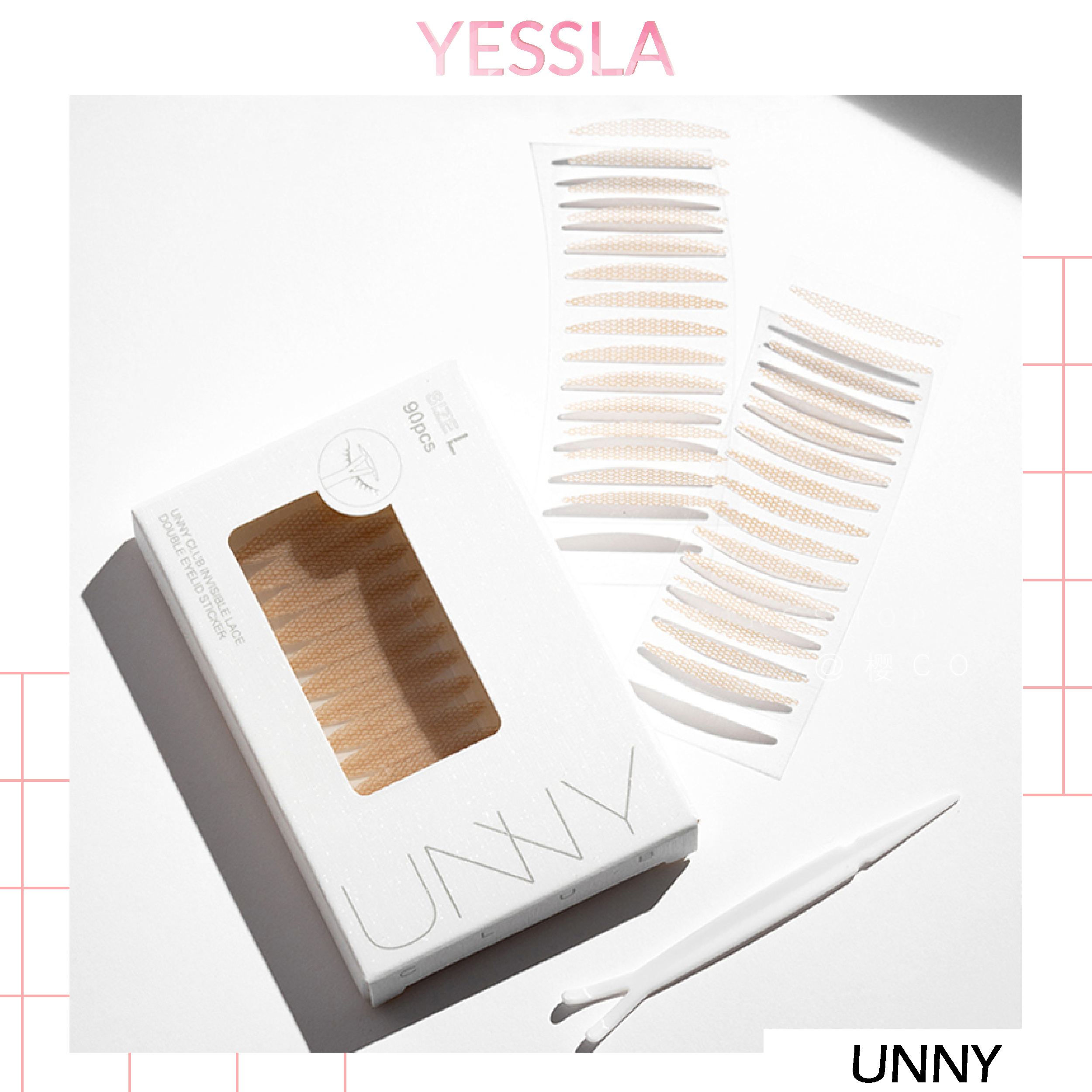 Unny Club - Set miếng dán kích mí trong suốt mỏng nhẹ tự nhiên