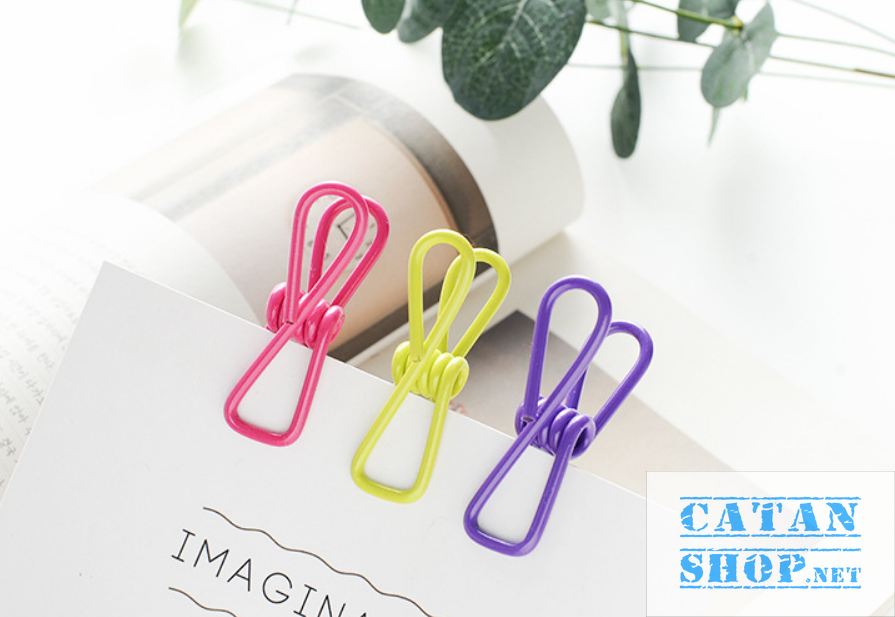 [HCM]10 Chiếc Kẹp Quần Áo Tất Sách Vở Nhiều Màu Đa Năng Thép Không Gỉ Chất Lượng Cao Siêu Chắc Chắn bền bỉ GD369-KepColor-10