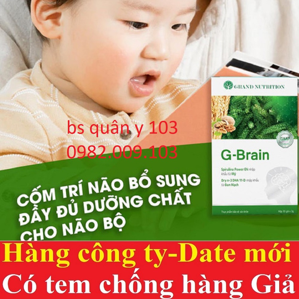G-Brain Cốm Trí Não hỗ trợ phát triển, tăng cường hệ Miễn Dịch cho Trẻ