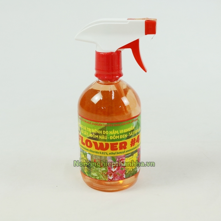 Chế phẩm trừ bệnh gỉ sắt Flower 4 trừ nấm cho cây cảnh - T202