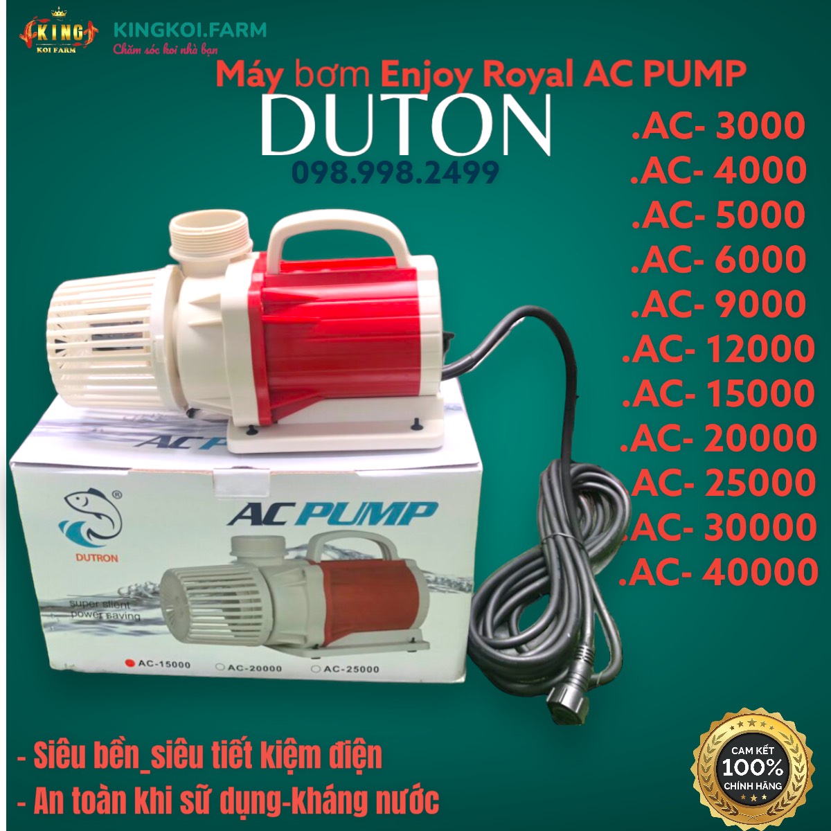 Dunon pump for Royal ac booster pump comes with high