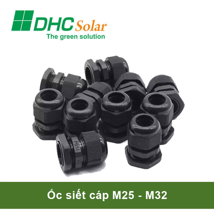 Ốc Siết Cáp Nhựa M25, M32 Cho Tủ Điện Mặt Trời
