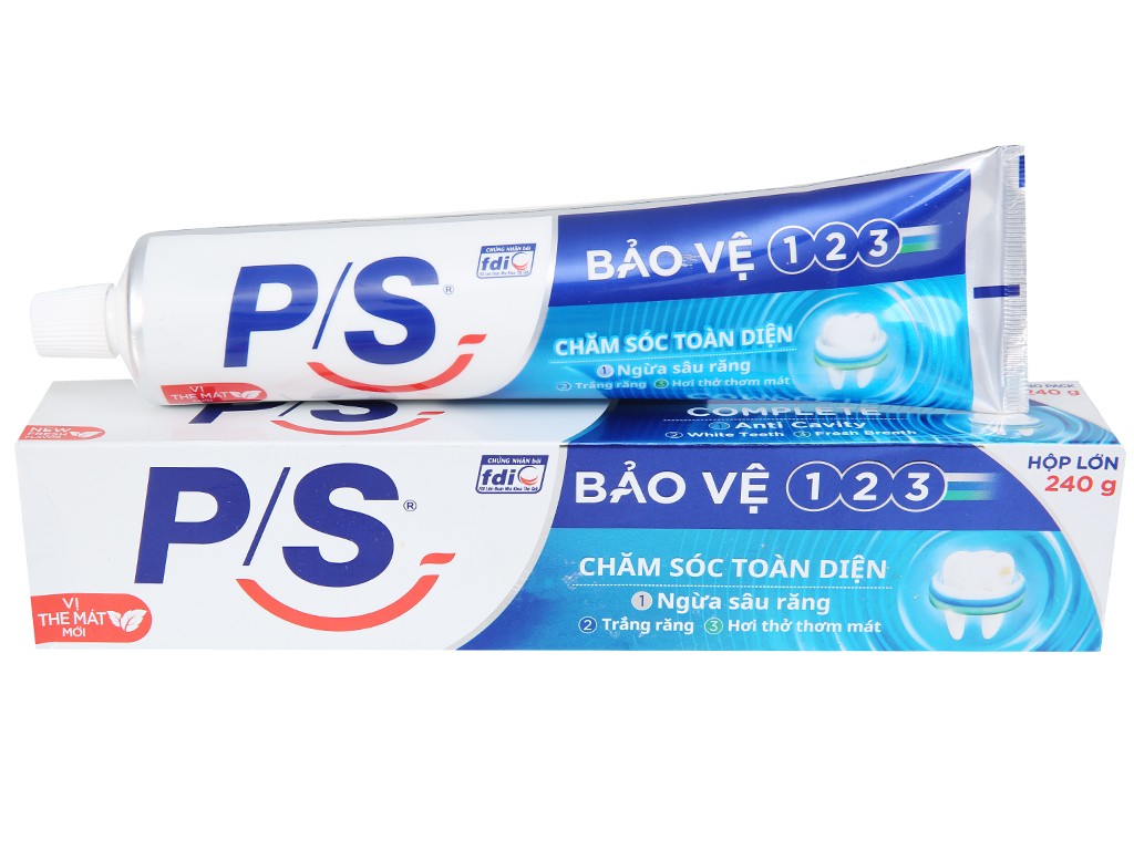 [HCM]Kem đánh răng P/S bảo vệ 123 chăm sóc toàn diện 190g