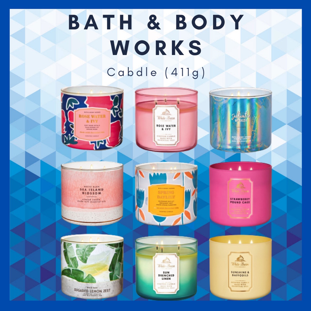 Nến thơm bath & body works 3 bấc scented candle