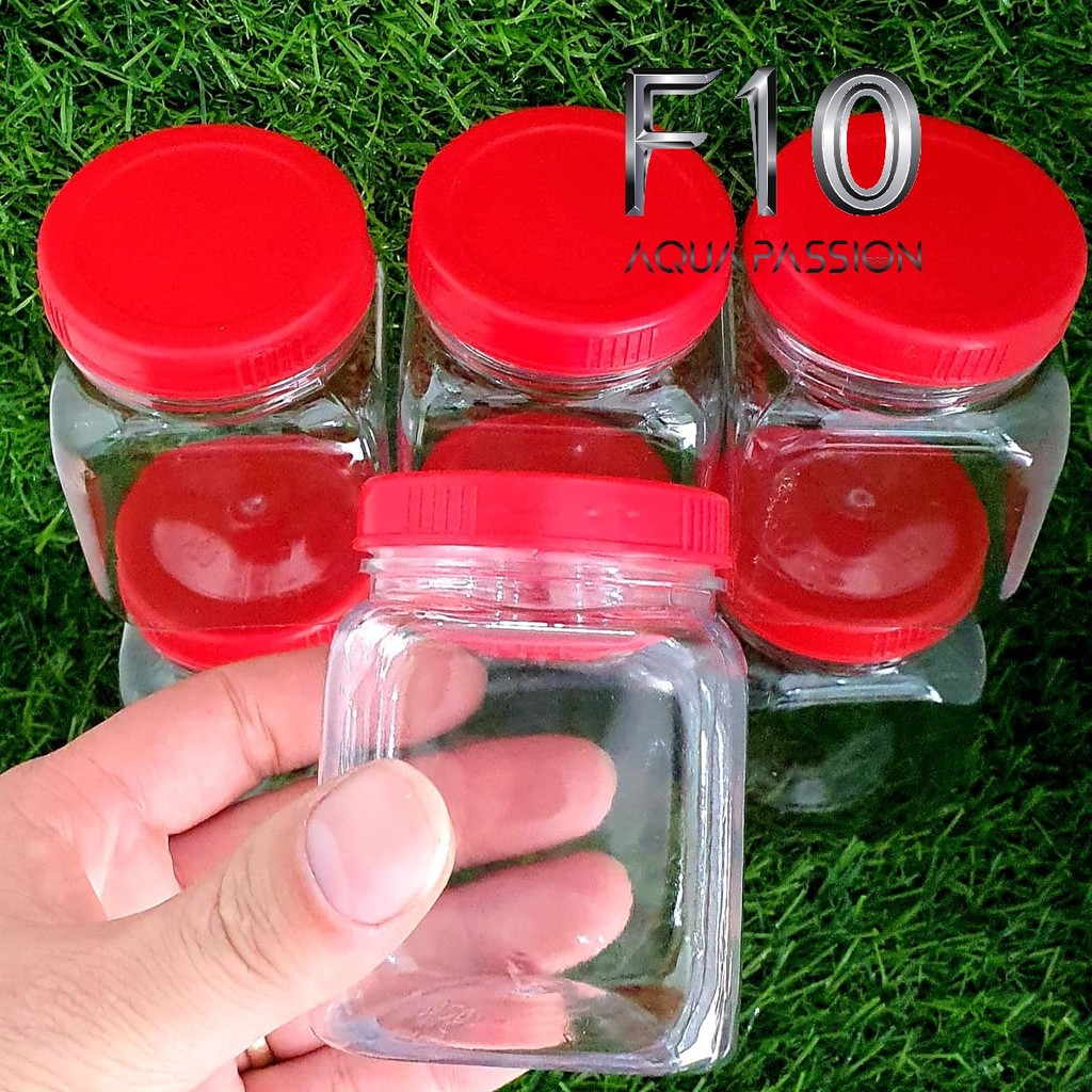 Hộp Nhựa Lọ Nhựa Keo Nhựa Lắp Đỏ Đựng Cám - Gia Vị