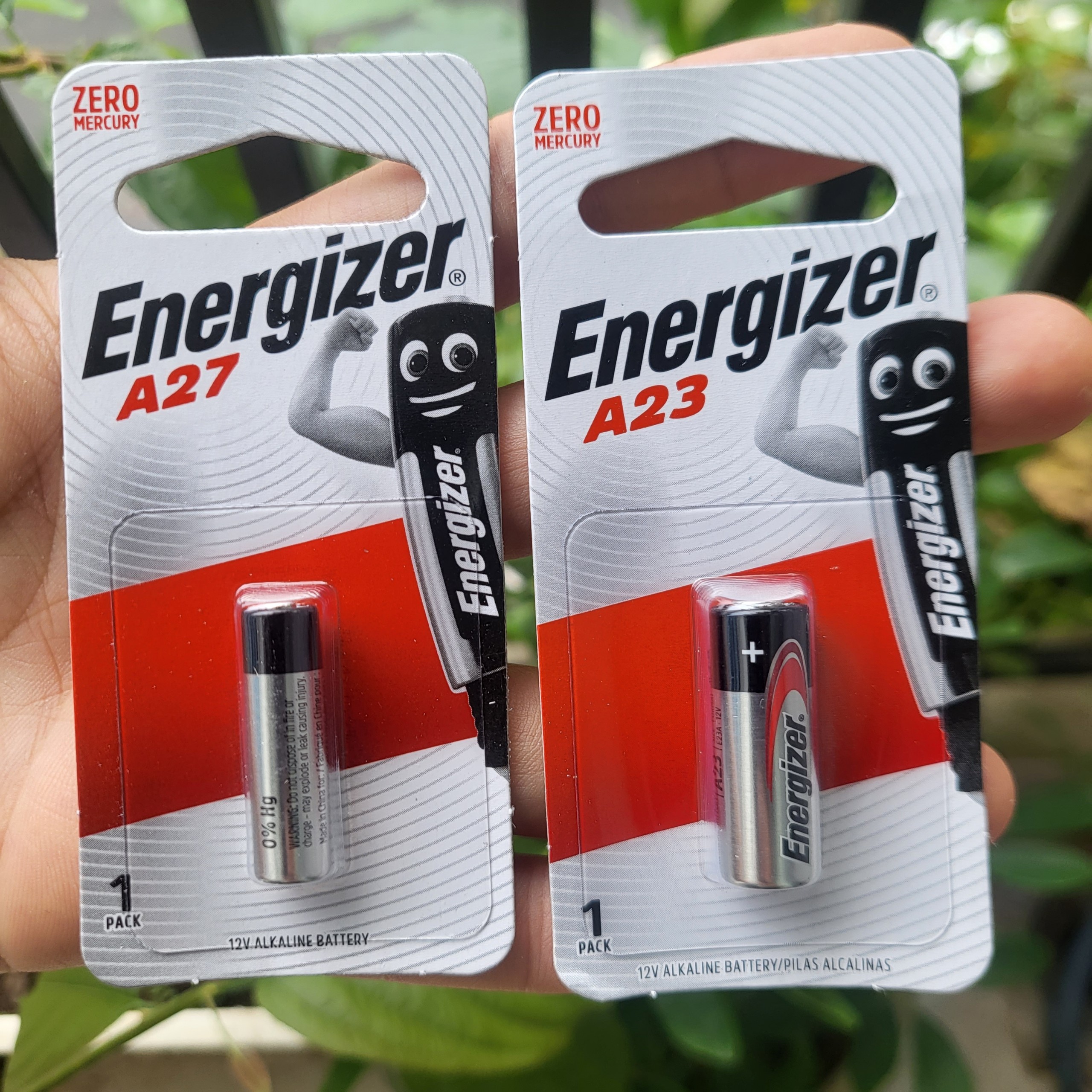 Vỉ 1 viên pin a23 a27 energizer 12v dùng cho cửa cuốn