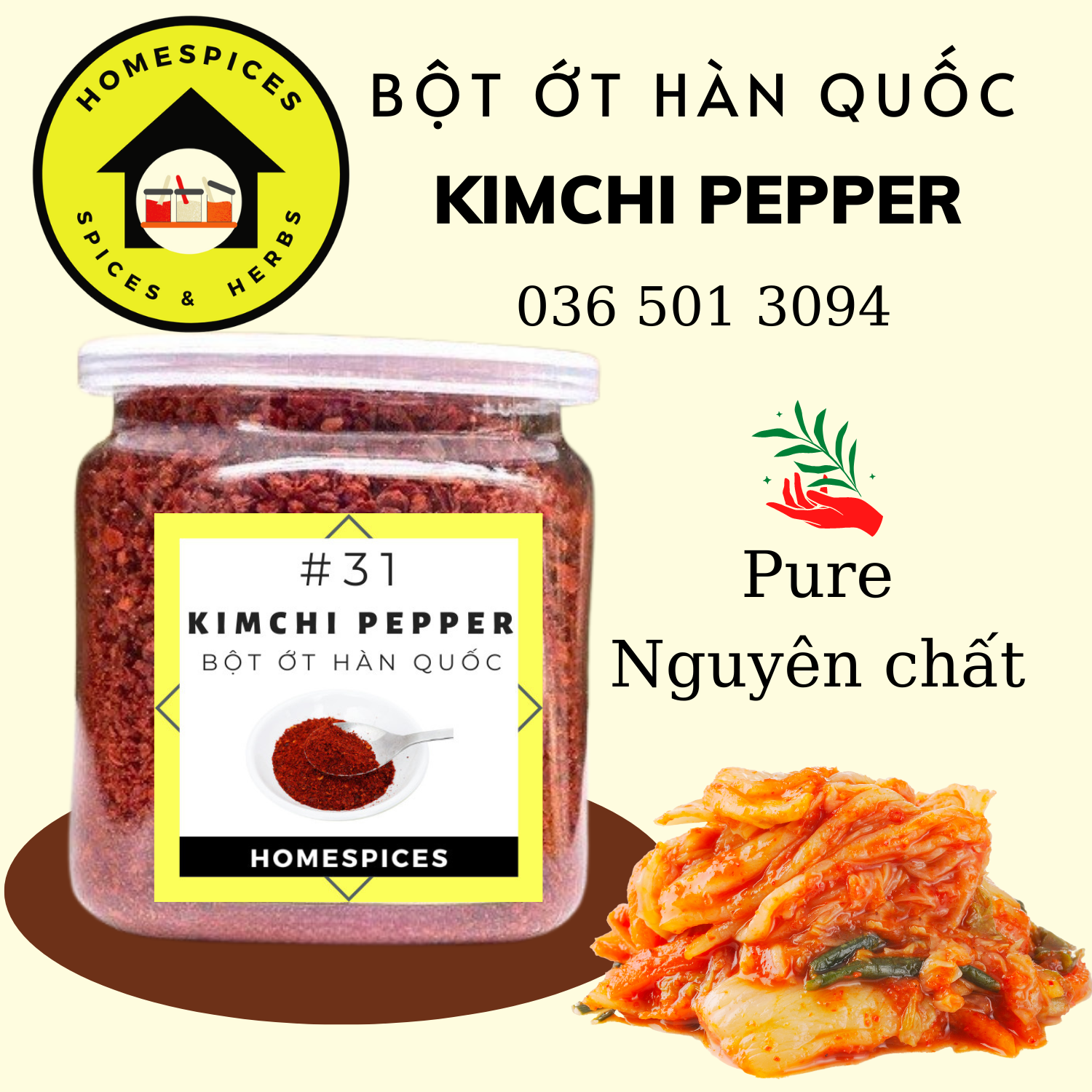 Bột ớt Hàn Quốc - Kimchi Pepper dùng làm kimchi spices - Bột ớt làm kimchi hàn quốc ớt bột hàn quốc ot bot han quốc lam kim chi ớt hàn quốc homespices gia vị nấu ăn - bột gia vị - bột ớt - bột ớt cay