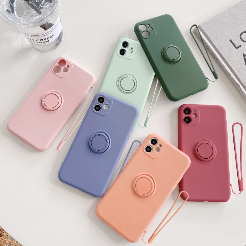 Ốp iphone - Ốp lưng chống bẩn kèm ring và dây 6/6s/6plus/6splus/7/8/7plus/8plus/x/xs/xsmax/11/11promax