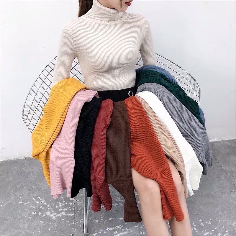 Áo len cổ lọ cao cấp cho bạn nữ