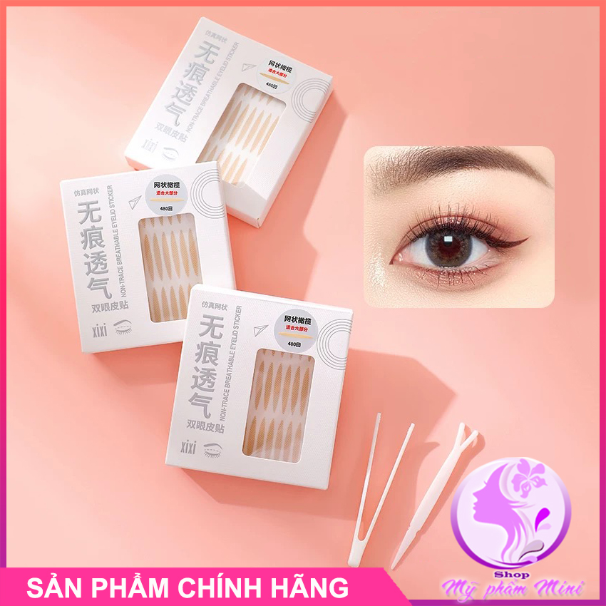 Kích mí, kích mí tàng hình, kích mí lưới tự nhiên, siêu ẩn, không gập mép, tự dính, tạo mắt đẹp tự nhiên - gj24b