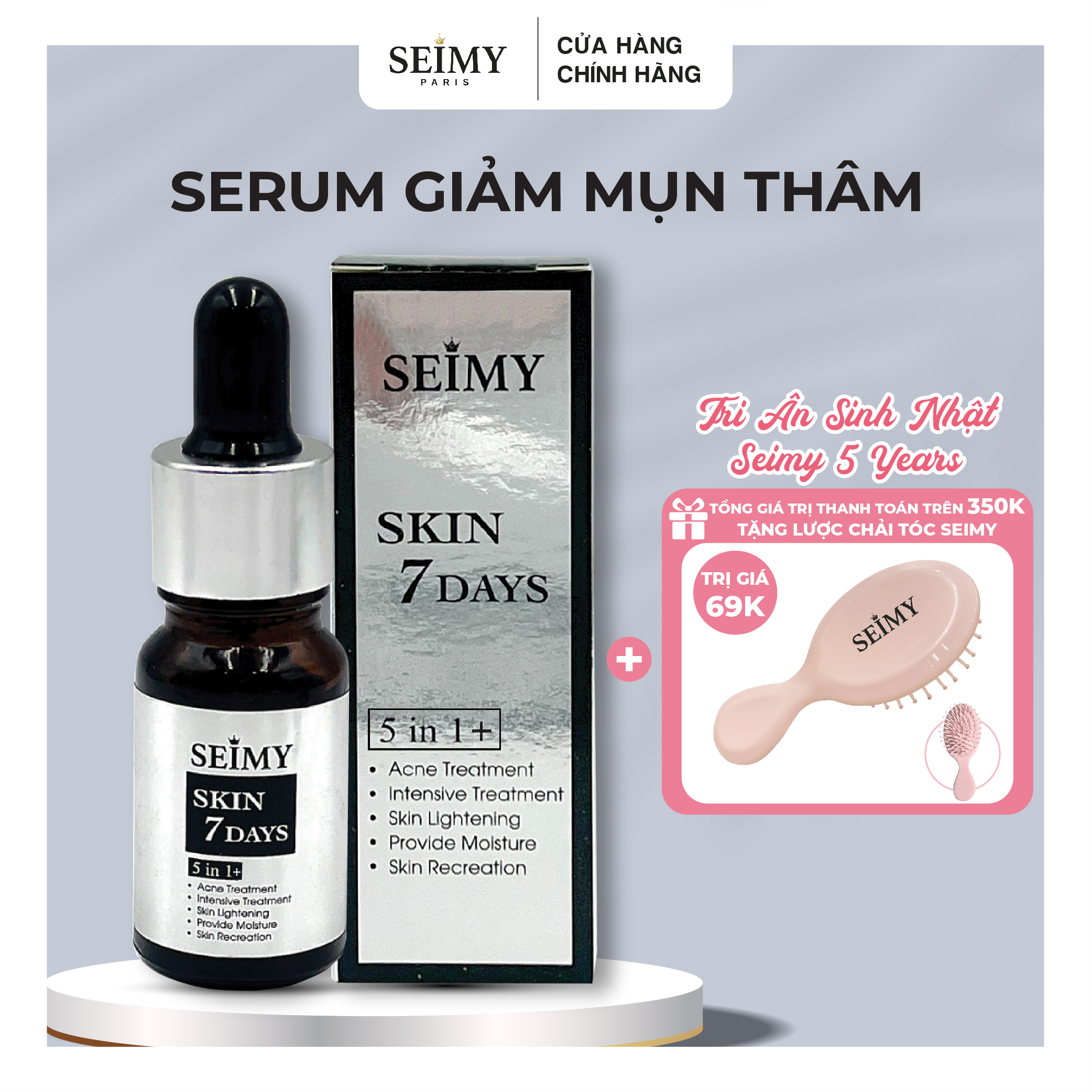 SERUM SKIN 7 DAYS - Khắc tinh diệt sạch mụn, tái tạo làn da căng bóng