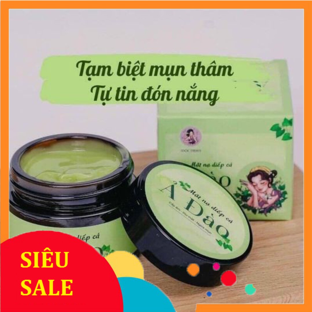 Mặt Nạ Diếp Cá Ả Đào Mộc Nhan 50g Trắng Sáng Mịn Da , Ngừa Mụn Thâm , Se Khít Chân Lông
