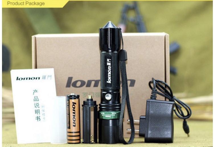 Đèn pin siêu sáng, đèn pin led siêu sáng, đèn pin ngoài trời, đèn pin sạc + Tặng kèm cục pin 2200 mah + Dây sạc , Bảo hành 1 năm