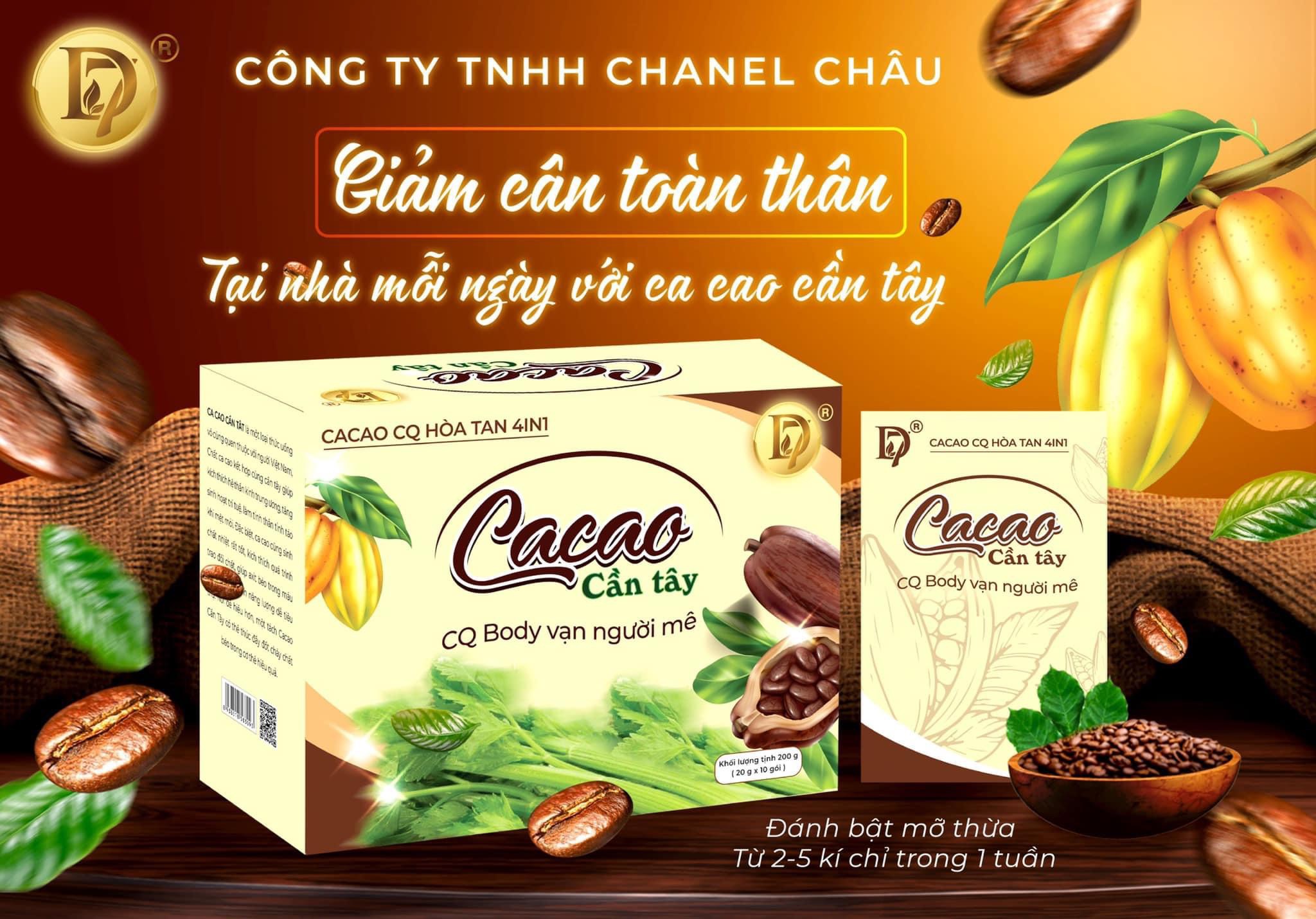 [HCM]Combo 3 hộp Ca cao cần tây GIẢM CÂN CQ BODY (GIẢM 4-6KG 10 NGÀY)