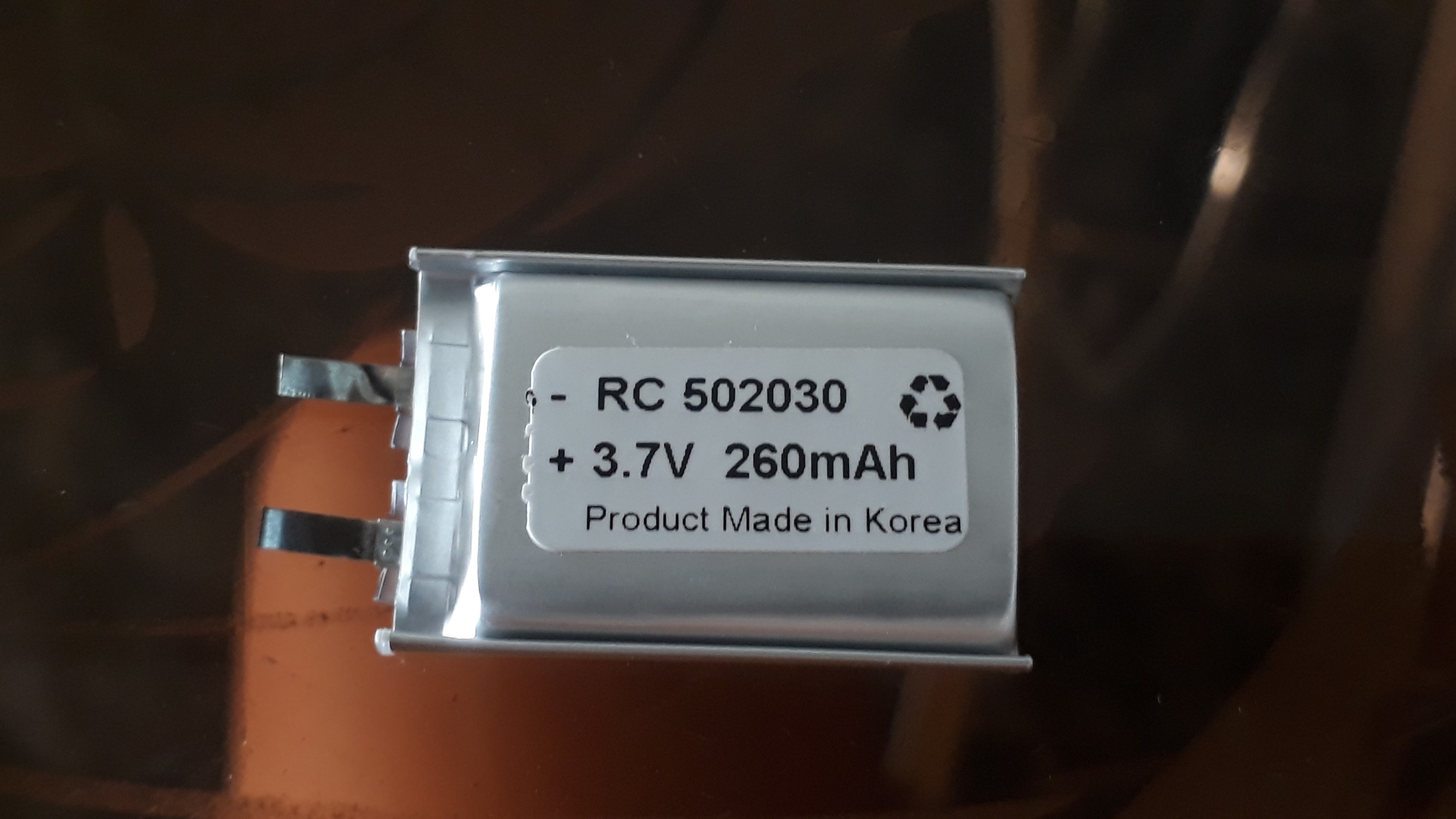 GIÁ TỐT - PIN LIPO POLYMER 3.7V 260mAh 502030 (CÓ MẠCH BẢO VỆ), DÙNG CHO CÁC THIẾT BỊ ĐIỆN TỬ