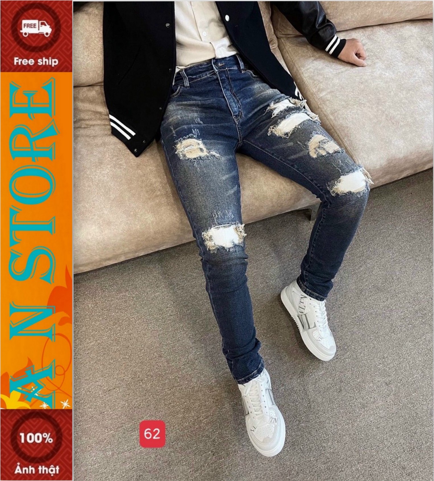 [Flash Sale 50%]quần jean nam cao cấp AN NHIÊN STORE MẪU MỚI NHẤT M62 Quần Slimfit Đẹp Mới Nhất chất vải jean cao cấp hàng xịn hàng hiệu chuẩn shop co giãn thiết kế phong cách trẻ trung thời trang An Nhiên Store 9999 AN 024