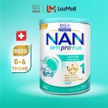 Sản Phẩm Dinh Dưỡng Nestlé NAN OPTIPRO PLUS 1 800g/lon với 5HMO Sản Xuất Tại Thụy Sĩ