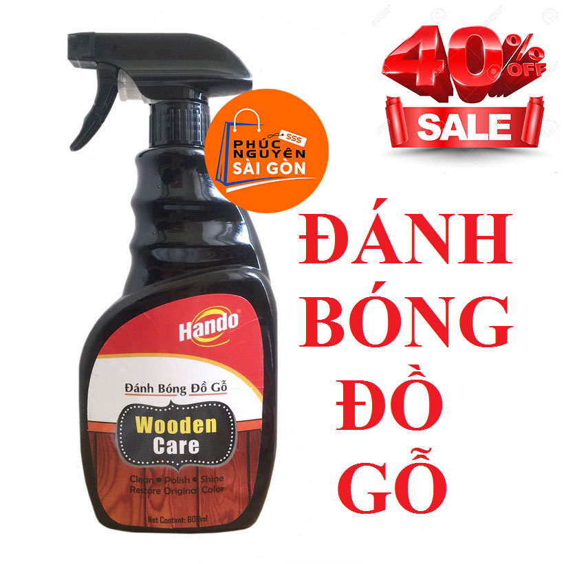 Chai xịt làm sạch và đánh bóng đồ gỗ Hando 600ml PNS424