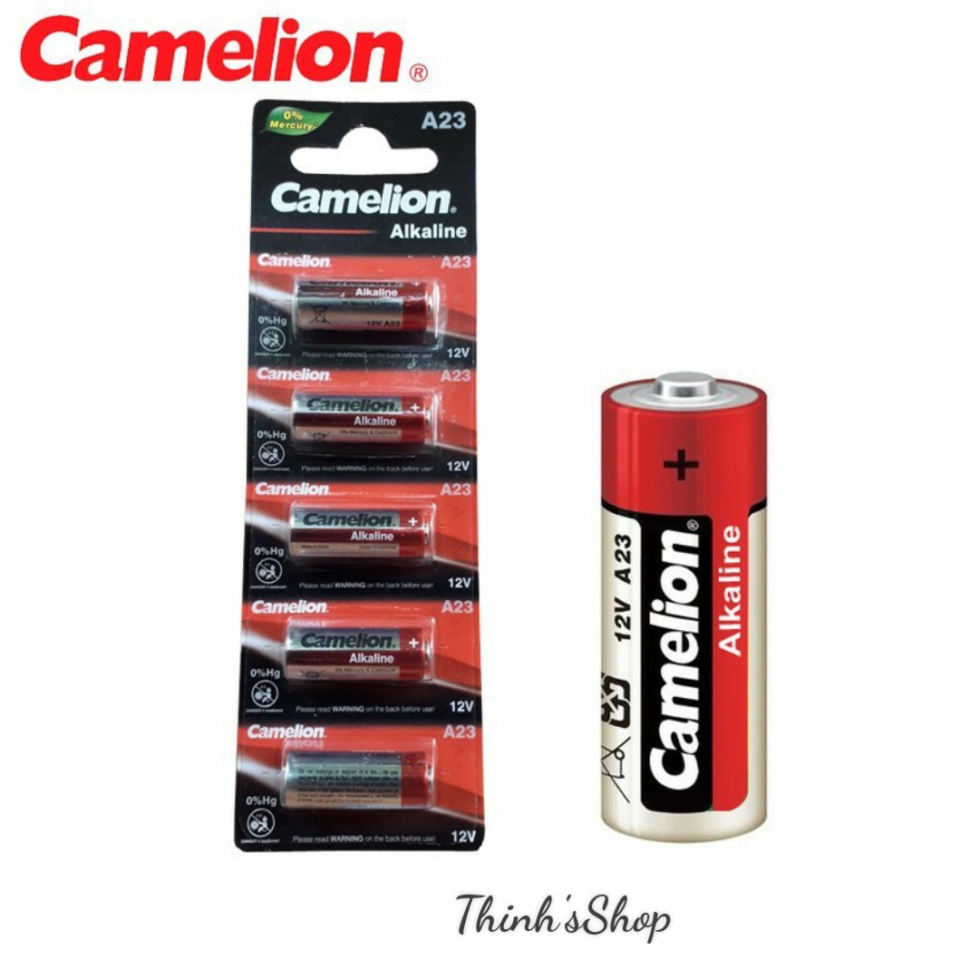 Vỉ 5 viên pin 23a / a23 12v camelion alkaline chính hãng