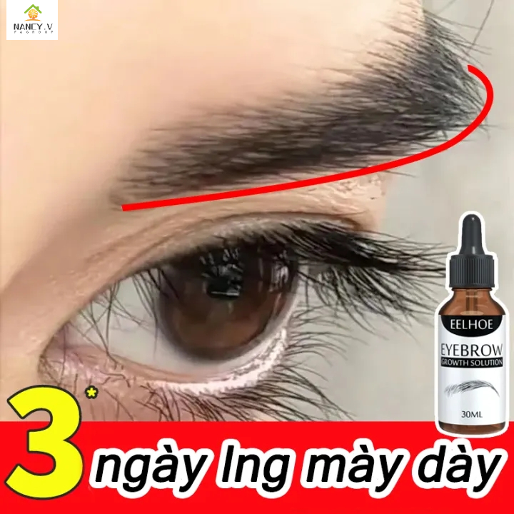 7 ngày hiệu quả Serum mọc chân mày 30ML Duong mi dài và cong Nuôi dưỡng sâu tăng trưởng nhanh Không tác dụng phụ Làm dày lông mi lông mày và đường chân tóc unisex
