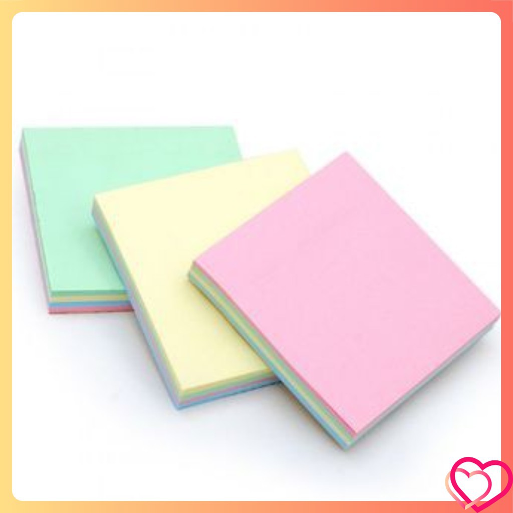 Sét 200 tờ giấy nhớ giấy note ghi chú, giấy nhiều màu