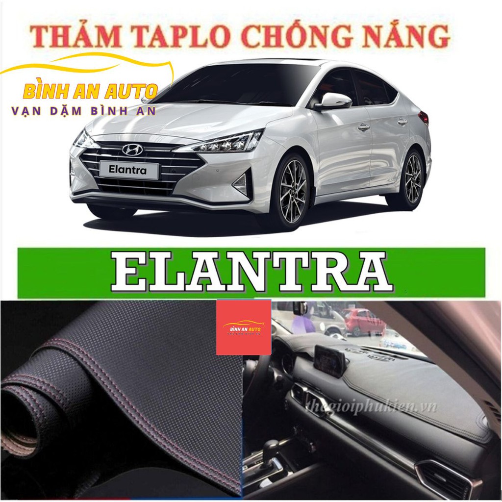Thảm taplo hyundai elantra 2016-2021 da vân cacbon, thảm phủ taplo, taplo cacbon, taplo da - bình an auto