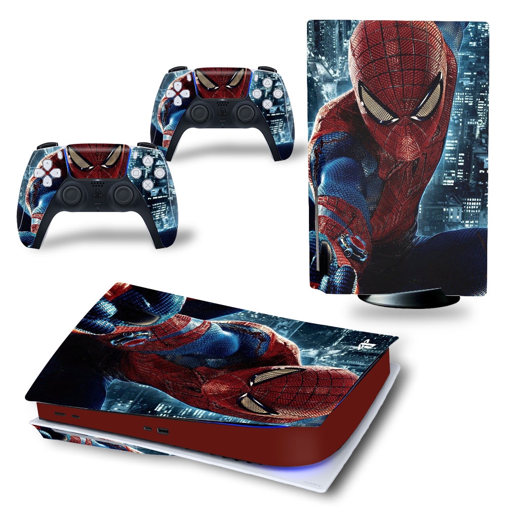 Marvel Spiderman iron Man PS5 Gamepad Console Printed Stickers For Sony PlayStation 5 Play Station PS5 P S 5 Skin Stcker