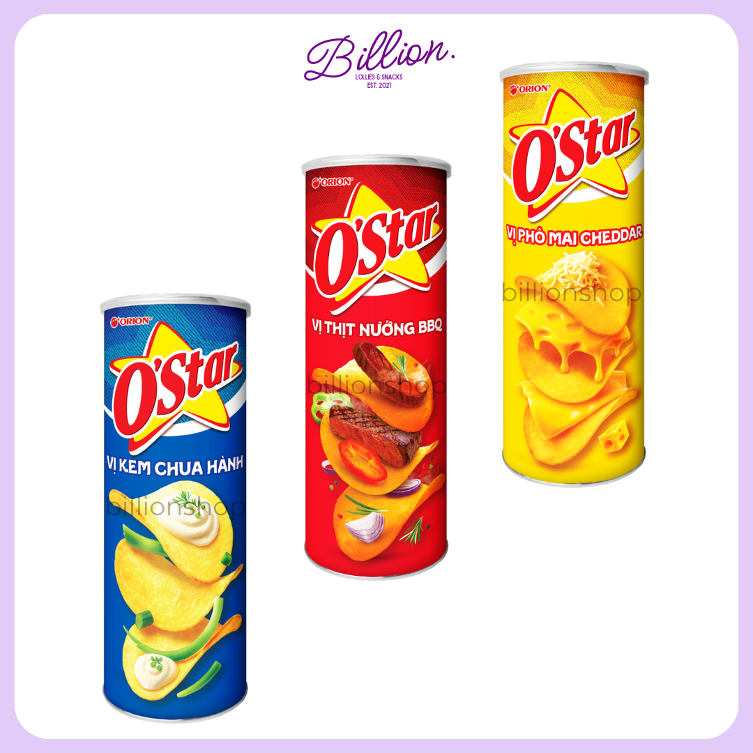 Snack Khoai Tây Chiên O'star Orion (Lon 100g)
