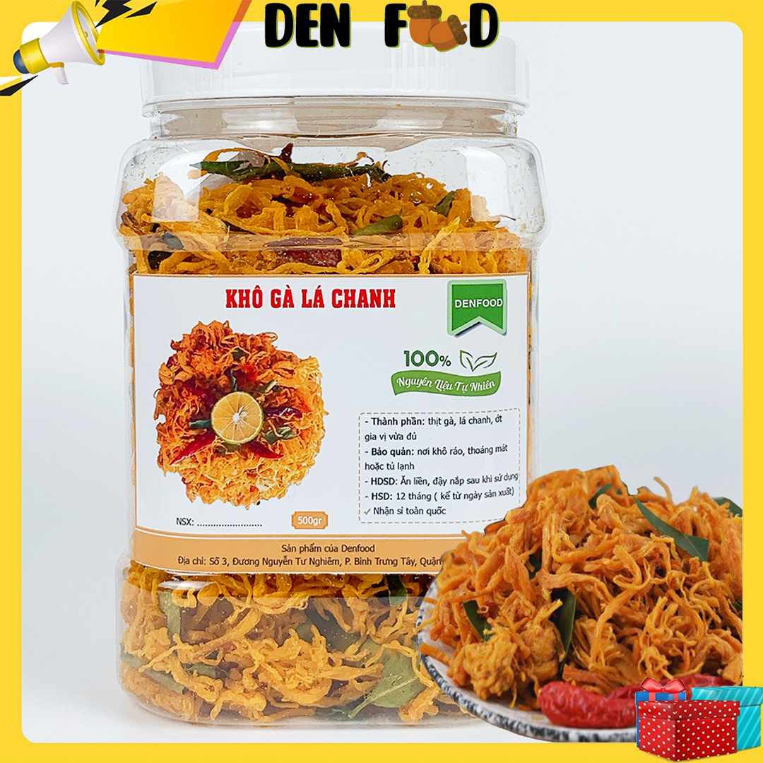 Khô gà lá chanh hủ 500g