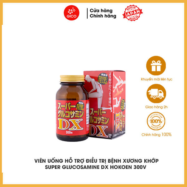 Sản phẩm Super Glucosamine DX Hokoen 300 viên hỗ trợ xương khớp