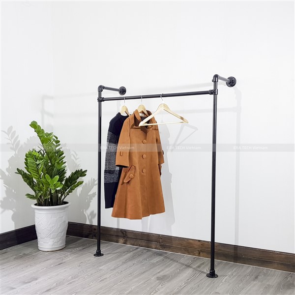 Giá treo quần áo, kệ treo quần áo shop thời trang, sào đứng đơn 1 tầng