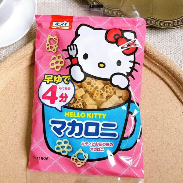 Nui hello kitty nhật bản - nui/ pasta cho bé ăn dặm - gói 150g