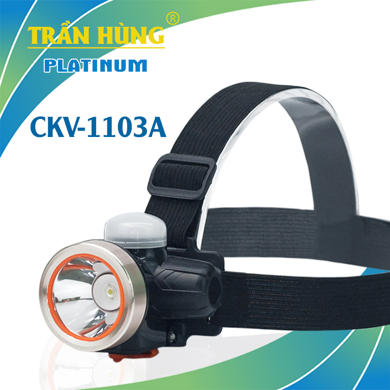 Đèn pin đội đầu cao cấp 2 chế độ đèn bàn ckv-1103a