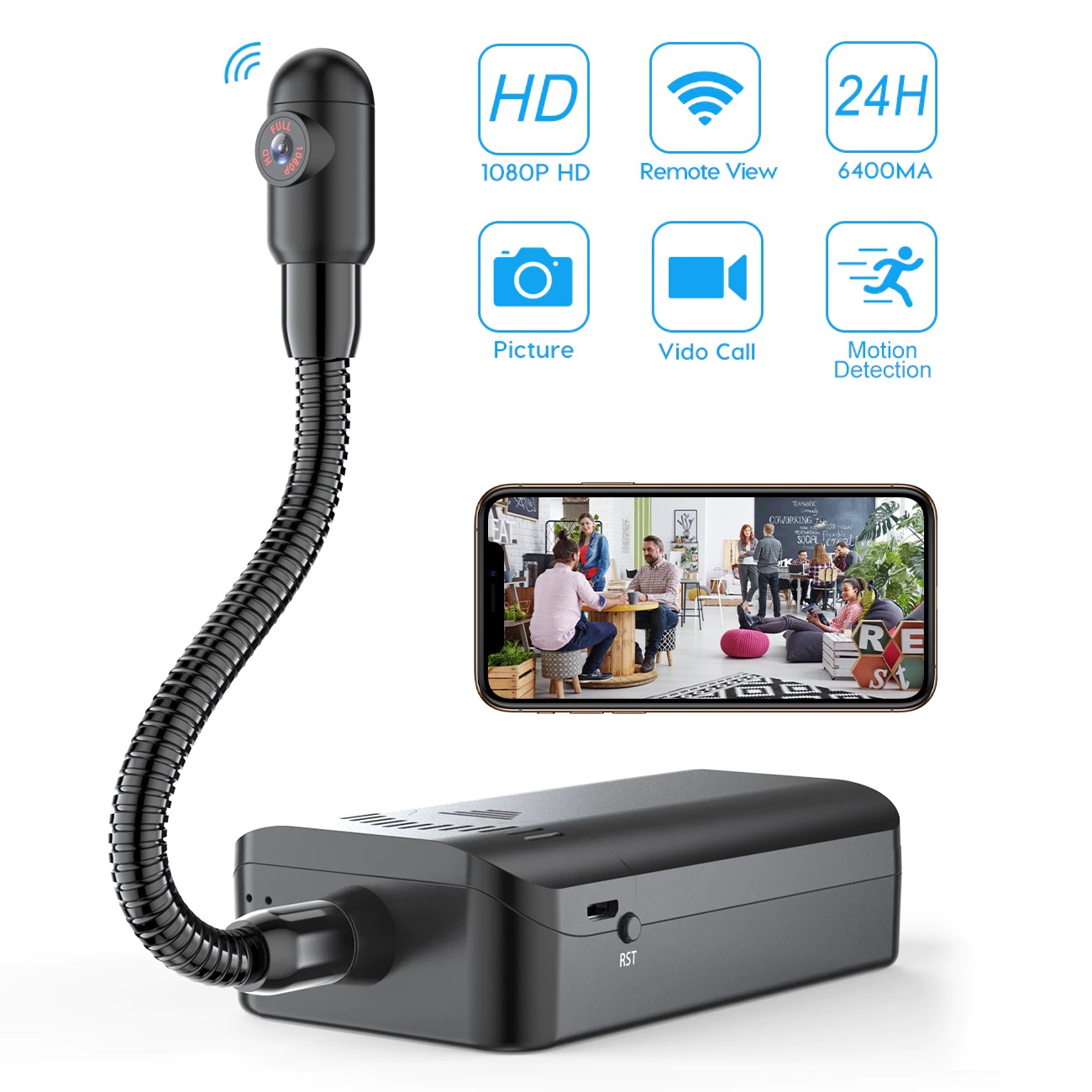 Camera không dây, camera an ninh, camera s900 wifi cao cấp, giám sát từ xa, quay 360 độ, phát hiện chuyển động và báo động, hình ảnh full hd, đầy đủ chức năng, pin khủng, bh 12 tháng